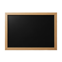 Wooden-framed chalkboard isolated on transparent background