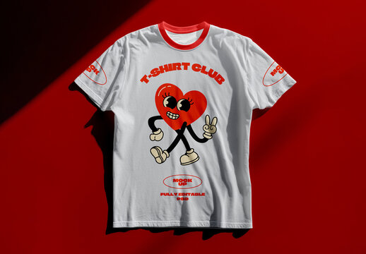 T-Shirt Apparel Mockup Flat Lay