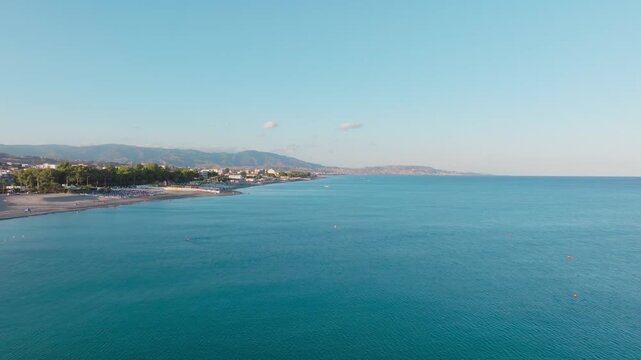 Paradisiac View Of The Ocean Near The Coastline