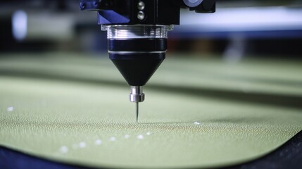 Medium shot of precision 3D printed vinyl highlighting meticulous texture and edge accuracy during manufacturing