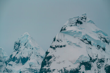 Antarctica Fine Art Landscape Photography Stunning Jagged Mountains and Snow Covered Peaks....