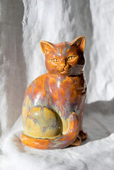 Ceramic Cat Figurine