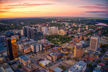 Aerial View of Regina, Saskatchewan during Summer
