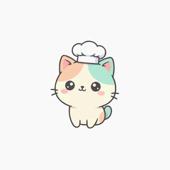 Fototapeta premium cartoon cat, vector illustration