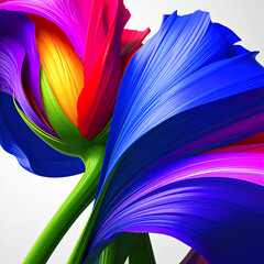 Beautiful floral abstract in vibrant colors