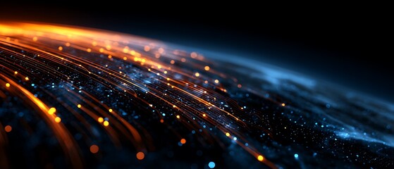 networks and financial data connections around the world, representing a modern cashless economy, secure transactions, and global financial technology.