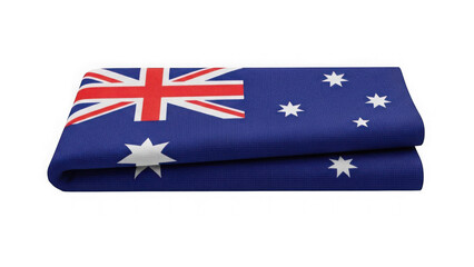Australian flag fabric folded  national symbol