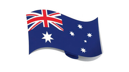 Australian flag waving symbolizing national pride and identity