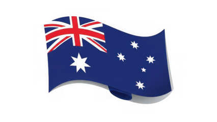 Australian flag waving symbolizing national pride and identity