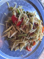  papaya, tomato, Thai, chili, delicious, fried, spicy, Thailand