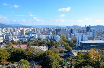 Obraz premium 高知城 天守閣からの眺望