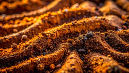 Textured Earth Surface - A Close-Up View of Soil and Sediment.