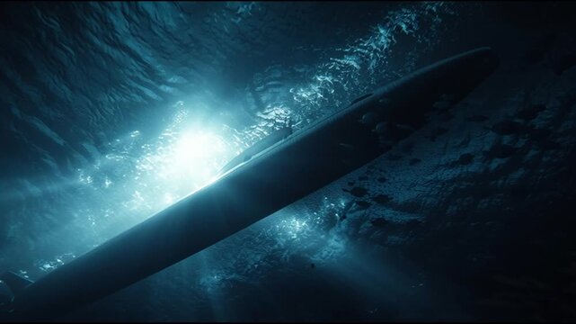 Nuclear Submarine Underwater Military Vessel Deep Ocean Naval Technology Stealth Warship Defense Patrol