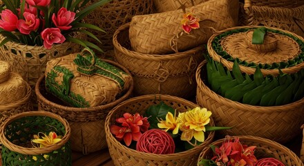 Assortment of food in small containers