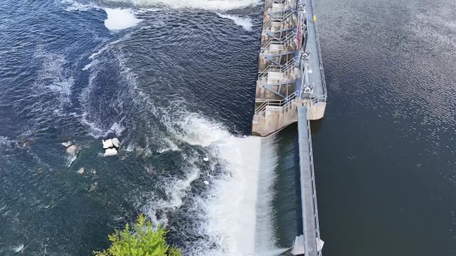 Aerial of Appleton Wisconsin on sunny Summer Day.  Shot on DJI Mini 4 Pro.