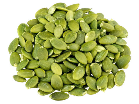 Vibrant Green Pepitas Piled Up for a Healthy Snack