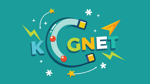 Vibrant kids logo with rounded letters and playful icons, perfect for educational or child-focused branding
