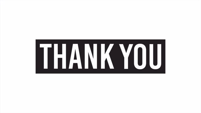 thank you, thank you video for the end with a simple minimalist style