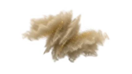 Explosion of Dust and Glitter