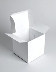 Empty white box open