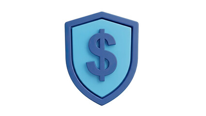 Fototapeta premium Shield with Dollar Symbol