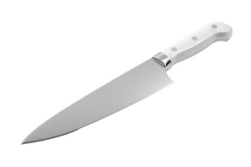 A professional chef's knife with a sleek design and sharp blade, ideal for precision cutting in the kitchen.
