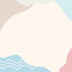 Soft Pastel Abstract Background with Organic Shapes