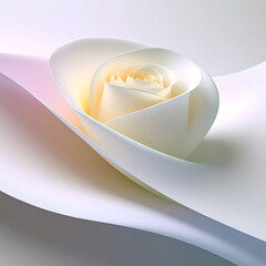 Beautiful rose abstract on white background