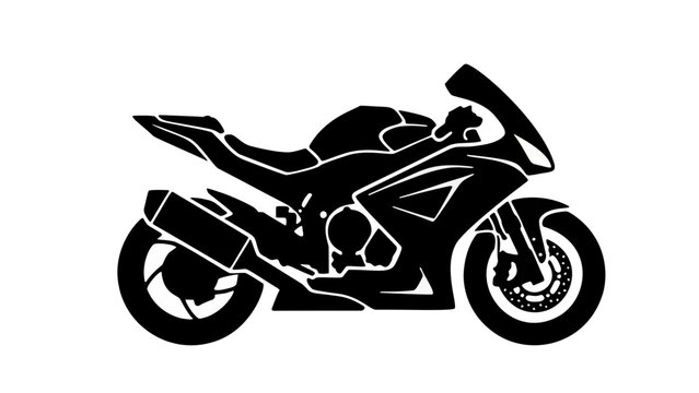 Sport motorcycle icon vector isolated