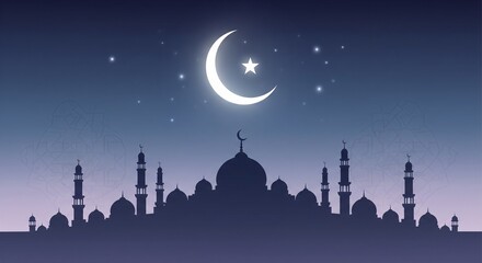 Isra Miraj and Mosque Background