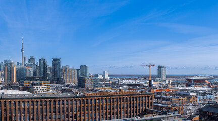 Obraz premium Scenic Toronto financial district business skyline and modern architecture