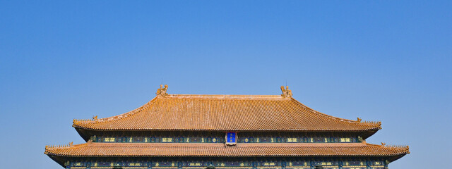 Architectural Scenery of the Palace Museum, Beijing, China