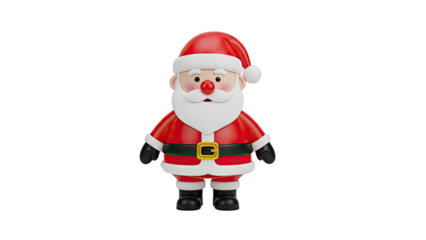 3D Rendered Cartoon Santa Claus