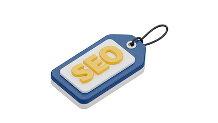 3D Tag with SEO letters