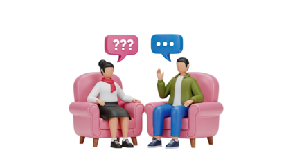 Couple in therapy session