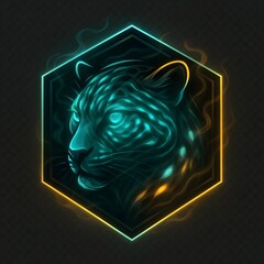 Leopard Shadow Cloak Esports Mascot Logo Vector