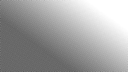 Black and White Halftone Dot Pattern Abstract Background