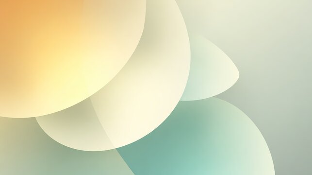 Soft Pastel Sphere Composition: Overlapping Curved Shapes in Warm & Cool Tones, Ideal for Modern Design, Minimalist Aesthetics, or Elegant Branding Backgrounds