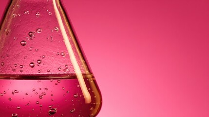 Titration Endpoint Shows Color Change From Clear to Pink in Conical Flask With Details of Reaction and Visual Focus for Analytical Chemistry Context