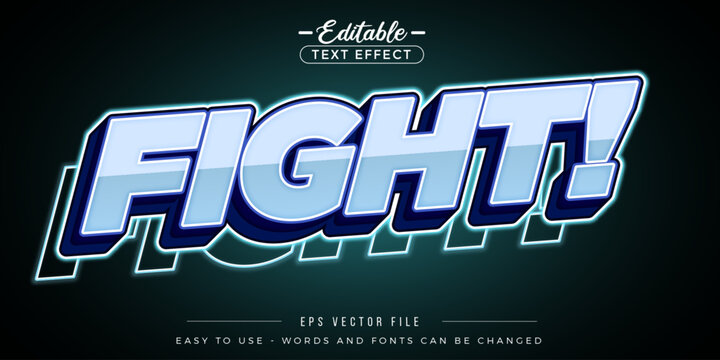 Editable text effects on fight text.