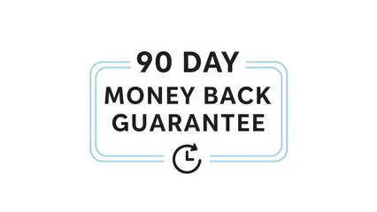 90 day money back guarantee icon