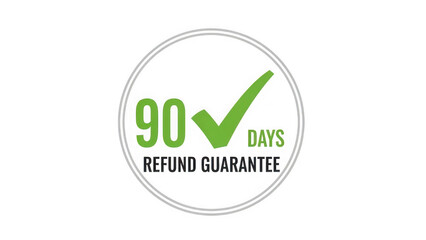 Green checkmark refund guarantee icon