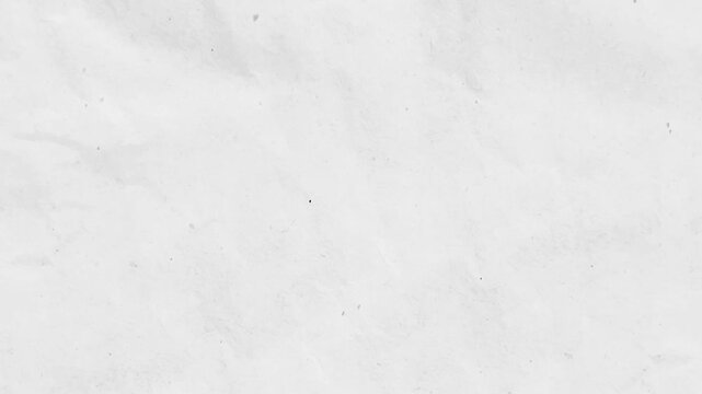Minimalist white stop motion crumpled paper texture background with organic dust particles.