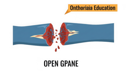 open wound on a blue arm with blood flowing out