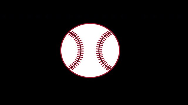American Football Sports Game Loop Animation with Alpha Channel