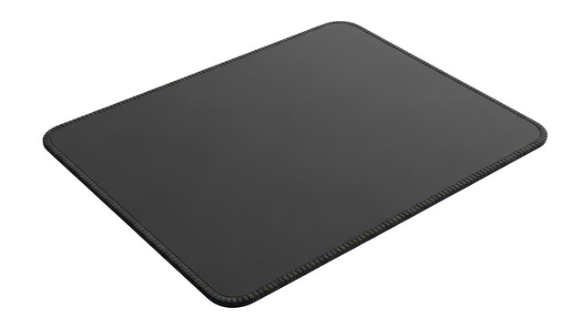 Black Rectangular Mouse Pad Product Shot isolated PNG with Transparent Background