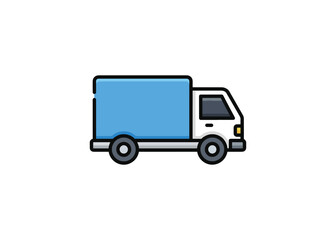 Fototapeta premium Free Delivery Truck Badge Icon Vector – Shipping, Online Sale and Logistics Promotion