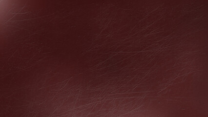 無機質な、金属や塗装されたボード・板の表面に引っかき傷や小さなクレーター・打痕などの凹凸のある傷や跡があるイメージのグランジ系の画像素材　背景・テクスチャー　16:9・8K UHDサイズ（7680 x 4320）　ダークレッド・暗い赤・赤茶色