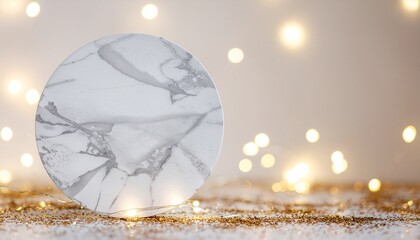 Minimal festive background with floating light particles