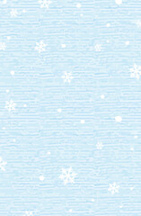 雪と結晶が舞う冬の背景素材_縦